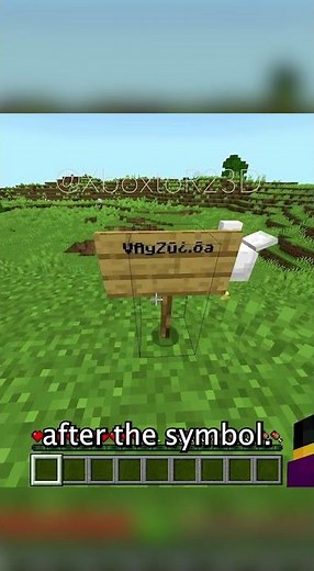 How to make cursed text in Minecraft.