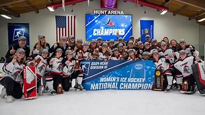 The University of Wisconsin-River Falls wins the 2024 DIII women's ice hockey championship