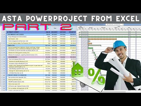 Asta Powerproject - Import MS Excel Into Asta Powerproject Part II