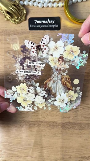 Beauty with Flowers: A Vintage Journaling Experience