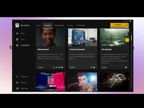 Mastering Unreal Engine 5 - How to download free sample projects for UE 5.1.