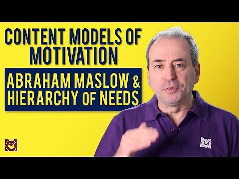 Abraham Maslow and the Hierarchy of Needs - Content Model of Motivation