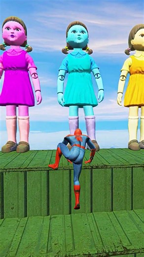 GTA 5 Epic Water Ragdolls Spiderman vs DOLL Jumps/Fails Ep.487 #shorts