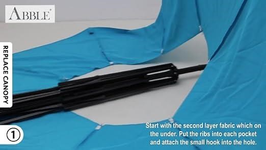 How to replace umbrella canopy