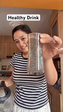 Healthy drink to start your day-chia seed water with lemon #shorts #youtubeshorts