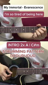 4.8K views · 58 reactions | My Immortal - Evanescence #Evanescence #myimmortal #2003s #amylee #tutorial #chords #beginner #musician #MusicLovers #acousticguitar #acoustic #guitar #guitarcover #guitartutorial #guitarist #reels2023 #uaelife | Guitar and Lyrics | Facebook