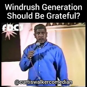 4.9K views · 101 reactions | "Ain't No Black In The Union Jack"  Descendants of the Windrush Generation have a lot to learn!  Curtis Walker (1998) #BritishComedy #CaribbeanComedy | Real Deal Comedy Jam | Facebook