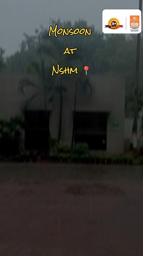 Rainy days bring out the best vibes at NSHM Kolkata! Experience the magic of monsoon in our vibrant campus. #rainydays #NSHMKolkata #campuslife #monsoonmagic #naturevibes #studentlife #KolkataRains #MonsoonMoments #InspirationInEveryDrop #campusdiaries #nshmcommunity | NSHM Knowledge Campus