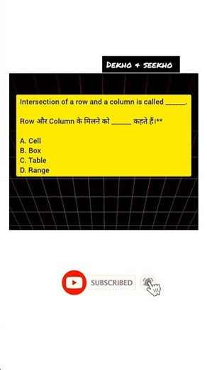 Excel Quiz-2 🔥 | Can You Answer This?" #excel #exam #ytshorts #viralshorts #exceltricks