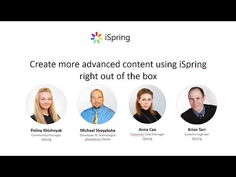 Webinar: Create more advanced content using iSpring, right out of the box