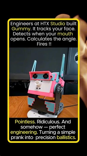 Robot Shoots Gum Into Your Mouth 🤖🍬