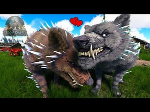 ¿SE ODIAN O SE AMAN? DOMESTICO UNA PAREJA DE FENRIR!! nuevos dinosaurios lobos de Fjordur ARK