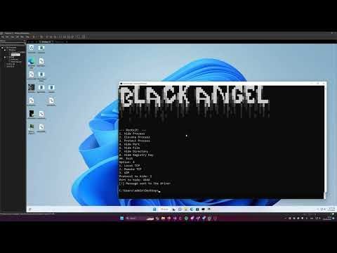 Black Angel kernel mode rootkit demo