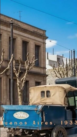 A quiet moment in Buenos Aires, 1933 — frozen in time, now breathing again.