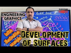 Development of Surfaces Radial line Development by Rajendra Sharma #engineering