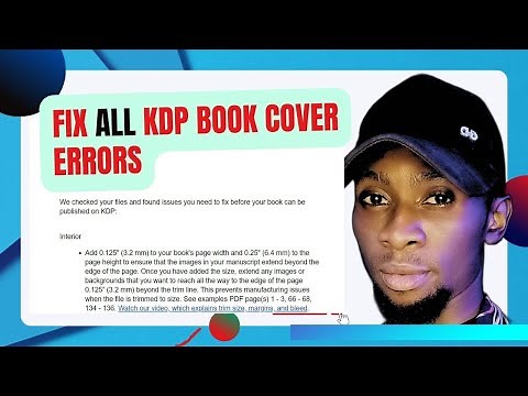 HOW TO FIX AMAZON KDP BOOK COVER SIZE ERRORS // PAPERBACK ERRORS // PAGE WIDTH AND HEIGHT