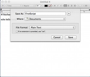 What Is The File Exetension For Bash Script Macos