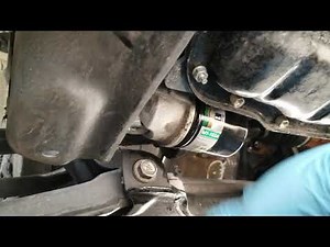 Installing Mobil 1 engine oil filter