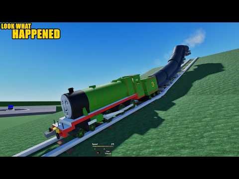 Henry loses control on a steep Roblox slope — even Thomas would panic seeing this mess! 9