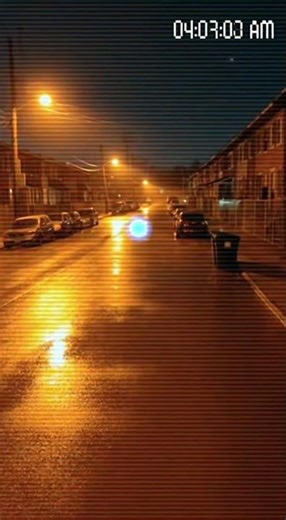 Mysterious Orb Floats Down Empty Street