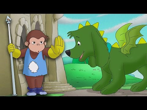 Sir George Guards the Castle 🏰🐉 | Curious George | Adventure & Play
