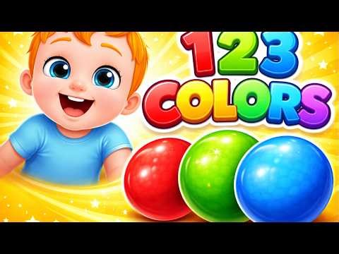 Learn Numbers With Colorful Balls | Colorful balls Song & Kids Songs #kidssongs#abcd#nurseryrhymes