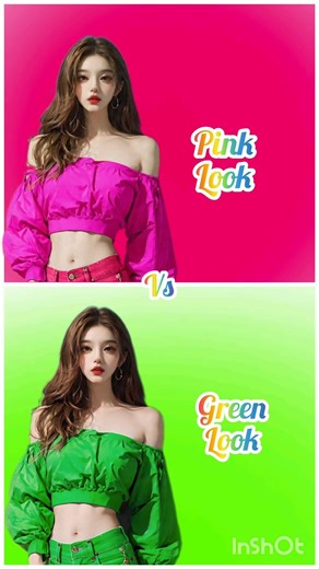 pink💗vs💚 green#dress👗#heels👠#short video#viral shorts#new#trending#