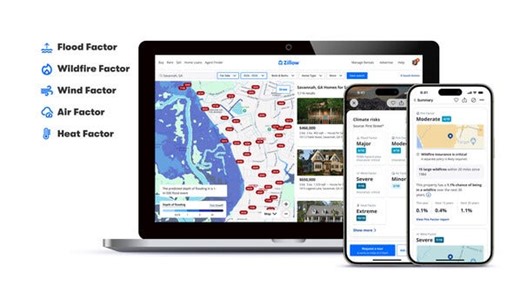 ZIllow just debuted a climate risk map. This East Tennessee town shows up as having a long-term air pollution risk