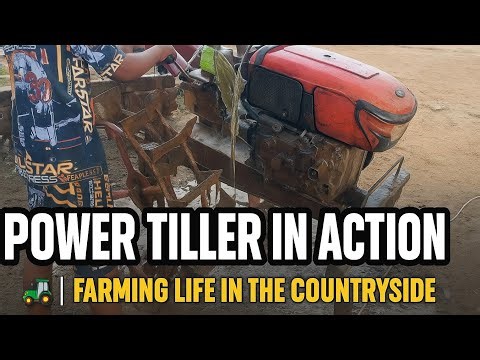 Power Tiller in Action 🚜 | Farming Life in the Countryside