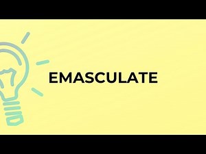 What is the meaning of the word EMASCULATE?