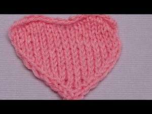 Mini-Herz mit verkürzten Reihen - Mini-Heart with short rows - Strickmuster - Knitting Pattern