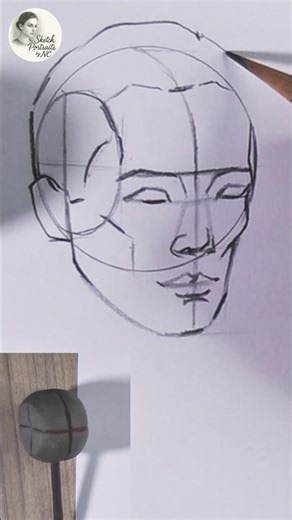 Tips for drawing loomis portraits easily #LoomisMethod #shortart