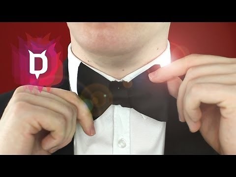 How to tie a bow tie - instructions - learn to tie bow ties yourself with explanation (Tuxedo Ger...