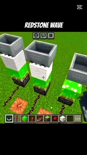 Minecraft Redstone Wave Build 🤯