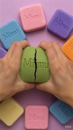 Dry Matcha Soap Crumble 💚 Satisfying ASMR #short #youtubeshorts #asmr #satisfying #soapcrushing