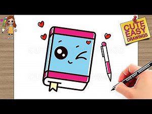How to Draw a Note Book and Pen Easy Step by Step
