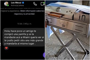 Así es la espectacular parrilla que encargó Lionel Messi en Miami y que le cambió la vida a un comerciante