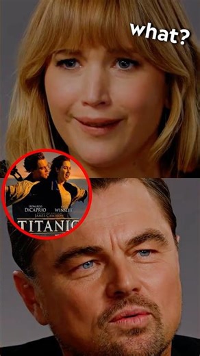 Leonardo DiCaprio refuses to watch TITANIC? 😂 #leonardodicaprio #jenniferlawrence