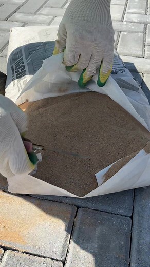 Satisfying Sand Filling for Paving and Hardscape
