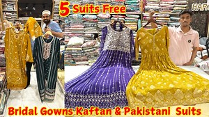5 Suits FREE OFFER Designer Bridal Gowns Kaftan Suits Readymade Pakistani Suits Shop Address : Manha Wholesale shop S.No : #16-7-388, Azampura, Near Sahifa Masjid, Besides Royal Hotel, Chaderghat, Hyderabad Contact : 7981804406 | Hydlife Shopping