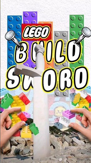 How to Build a Sword with LEGO Bricks #lego #letsbuildlego #shortvideo #legobricks