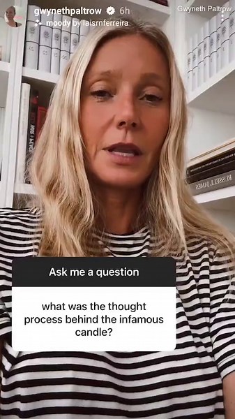 Gwyneth Paltrow talk about the idea behind the infamous vagina candles