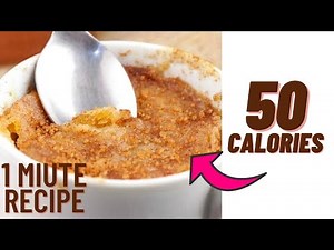 50 calorie one minute cinnamon cake- Low calorie cake recipe
