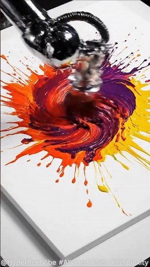 Watch a Robot Paint a Masterpiece (An 8K AI Art Film) #viral #trending #veoai #shorts #3danimation