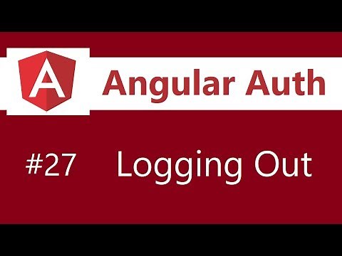 Angular Authentication Tutorial - 27 - Implementing logout