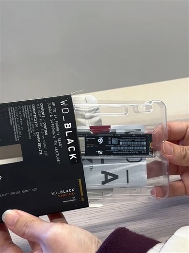 Sandisk WD_BLACK NVMe SSD for Gaming & Workflows