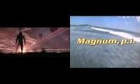 Mix of 2 videos from youtube : imagine magnum pi mashup