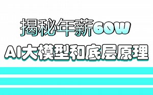 【LLMs课程】揭秘年薪60w AI大模型和底层原理 /零基础小白必学！