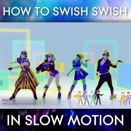 New Year's resolution: learn how to perfect this move... So here it is, in slow motion. 😏 You're welcome. #SwishSwish | Just Dance