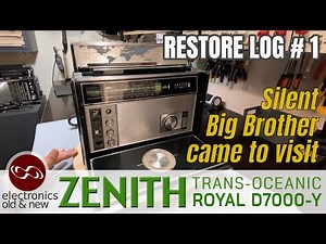 This big brother is completely silent. Not good. Zenith Trans-Oceanic Royal D7000Y restore, part 1.